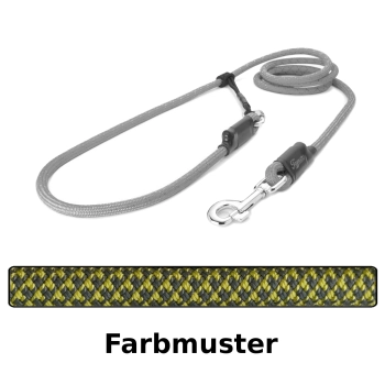 EASYLONG Hundeleine - L - 4m - gelb und grau